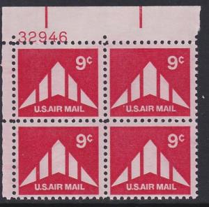 C77 Delta Wing Plate Block MNH