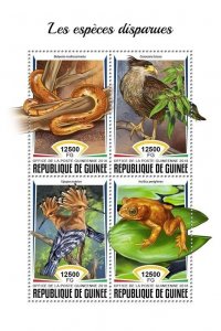 [950 36]- YEAR 2018 - GUINEA - EXTINCT SPECIES       4V   complet set  MNH/**