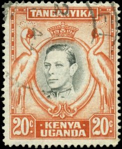 Kenya, Uganda & Tanzania  Scott #74d SG #139a Used   Perf 14