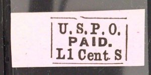 Scott#7LB Local - C28 Design  - Forgery K - Philadelphia, Pa.