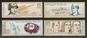 Albania 1968 Peoples Army SG1256-1259 MNH