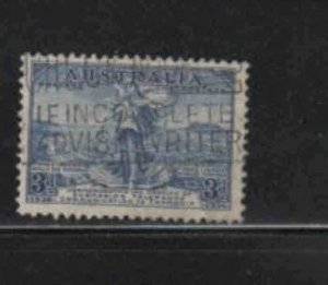 AUSTRALIA #158  1936 3p AUSTRALIA TASMANIA TELEPHONE LINK     F-VF USED