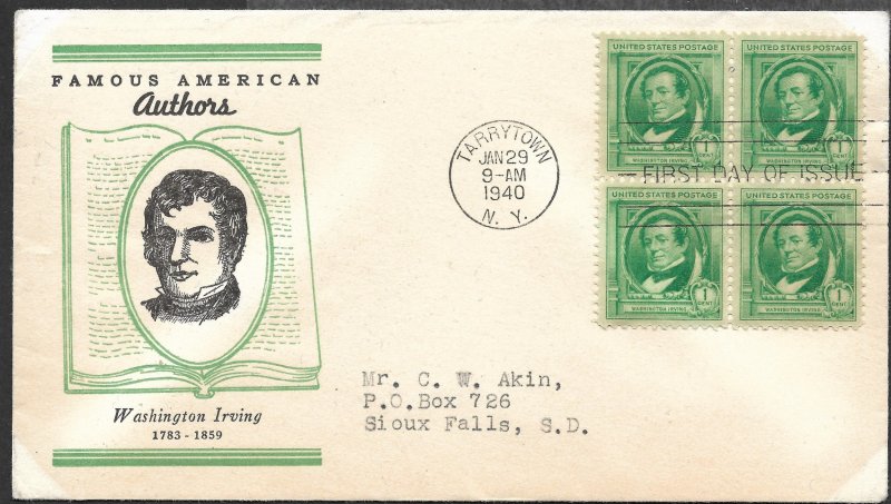 Doyle's_Stamps: Complete Akins Famous Americans Linnprint Cache FDC Set