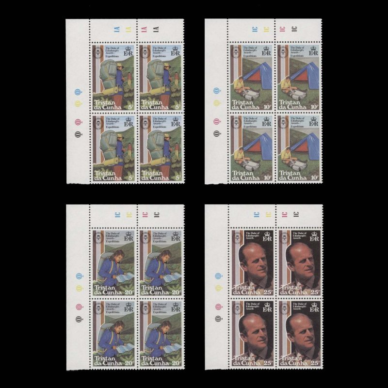 Tristan da Cunha 1981 (MNH) Duke of Edinburgh Awards Scheme plate blocks