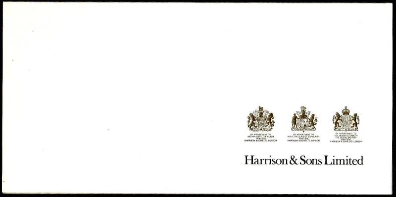 1972 Christmas Harrison and Sons Presentation Card Good Condition