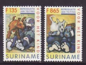 Surinam-Sc#1063-4- id8-unused NH set-Youth Care-1996-