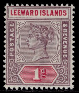 LEEWARD ISLANDS QV SG2, 1d dull mauve & rose, NH MINT.