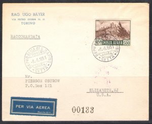 1951 San Marino, Airmail #97 - USA Recommended