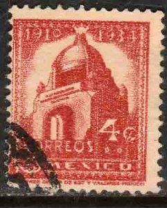 MEXICO 786, 4¢ 1934 Definitive Revolution monument Used.VF. (761)