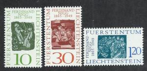 LIECHTENSTEIN SC# 401-3  VF/MNH 1965