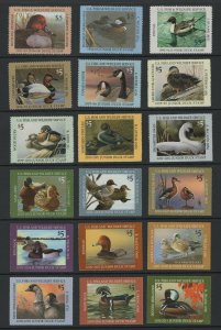 JDS1 - JDS28 - Complete Junior Duck Stamp Set.  MNH. OG. #02 JDS1s28