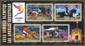 Stamps. Olympic Games 2028 in LA  2022 year 1+1 sheets perf Namibia