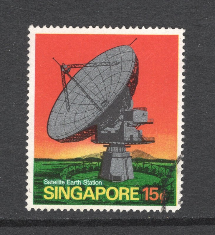 Singapore, Scott #142  VF, Used, Satellite Earth Station, CV $3.00 ... 5710097
