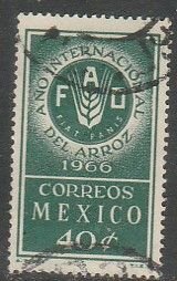 MEXICO 973 FAO, International Rice Year. Used. VF. (1059)