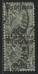 German States Wurttemberg Scott # O176, used, pair, exp h/s