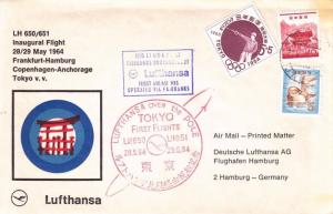 Cover: Japan, 1st Flight, LH650/LH651, Frankfurt-Anchorage (S11296)