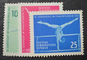 DDR Sc # 555-557, VF MH