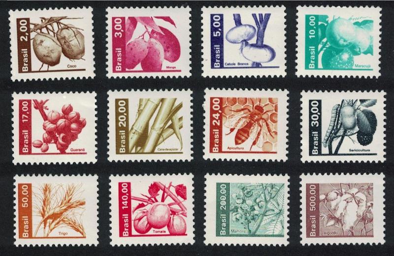 Brazil Honey Bee Definitives Fruit Vegetables 12V issue 1982 SG#1816=1831