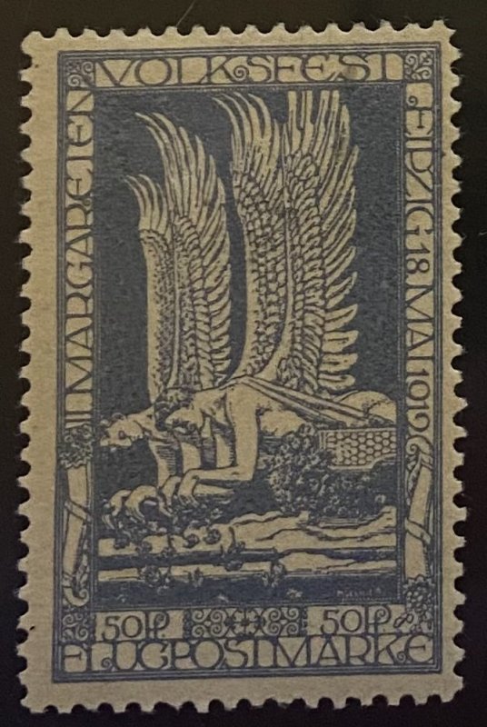 [AG] Germany 1912 Semi Postal Airmail Mi 4a Mint *Hinged* Mi-CV 84$