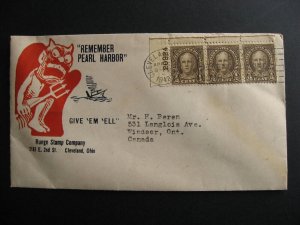 USA WWII cover Remember Pearl Harbor Give em ell