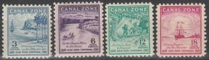 Canal Zone #142-5  MNH  CV $5.05 (A4420)