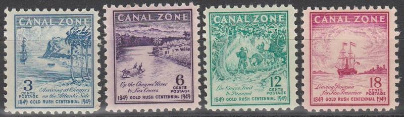 Canal Zone #142-5  MNH  CV $5.05 (A4420)