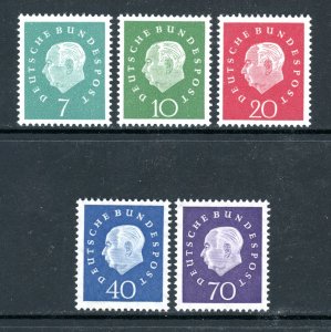 1959 Germany Scott #'s 793-97, Set of 5,  Mint Hinged