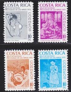 Costa Rica Scott RA65-68 complete set F to VF mint OG NH.