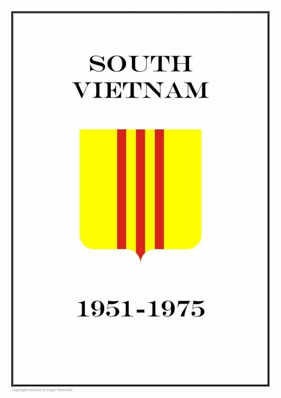 South Vietnam 1951-1975 PDF (DIGITAL) STAMP ALBUM PAGES