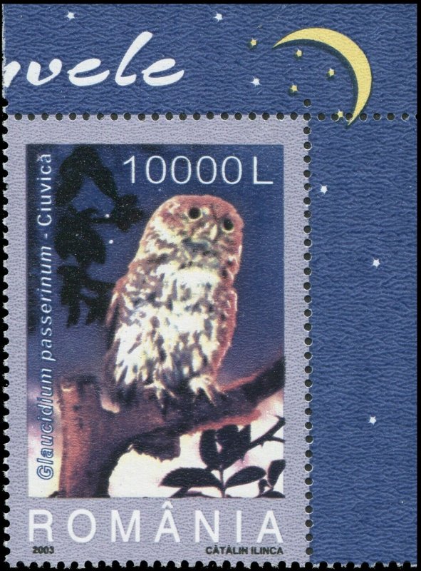 Romania 2003 Sc 4579-4584 Birds Owls CV $4.75