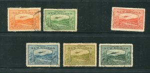 New Guinea C46,47,49-52 Air Mail Stamps Used 1939 