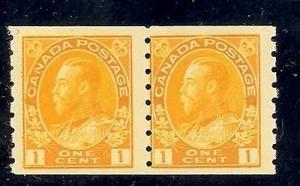 Canada #126i paste-up pair   Mint VF NH