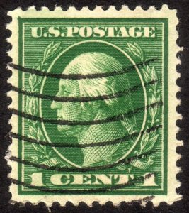 1912, US 1c, Washington, Used, Well centered, Sc 405