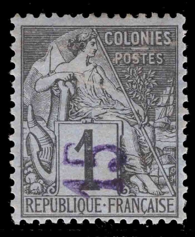 MOMEN: FRENCH COLONIES DIEGO SUAREZ SC #1 1890 MINT OG H SIGNED LOT #66062
