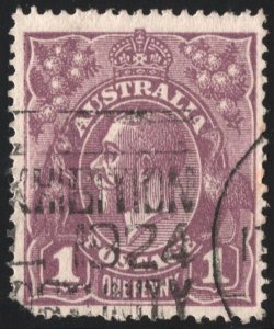 Australia SC#22 1d King George V (1922) Used