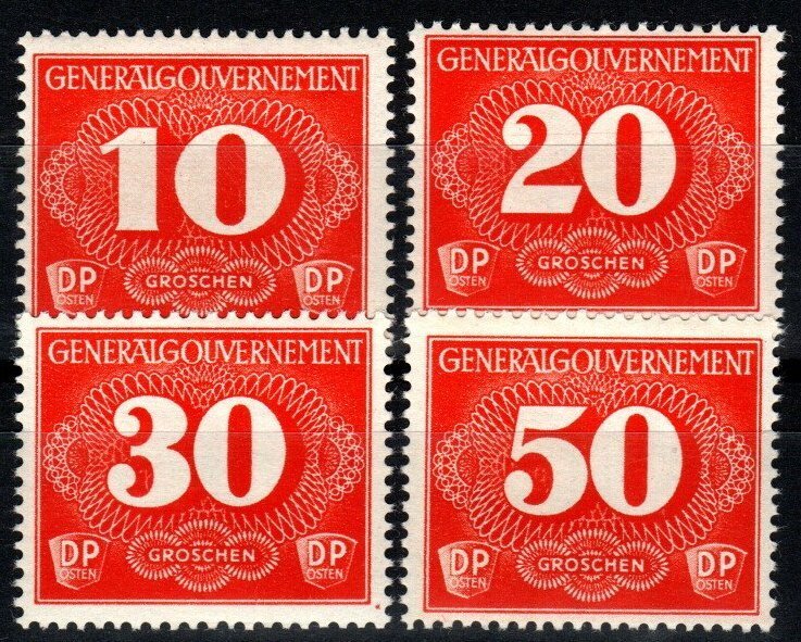 Poland #NL1-4  F-VF Unused CV $3.20 (X6122)