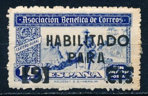 Spain Cinderella Charity Stamp Overprinted Vert Pair MH