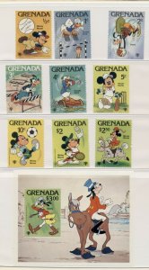 DISNEY STAMPS, 8 DIFFERENT SETS FROM DIFFERENT COUNTRIES IN FOLDERS