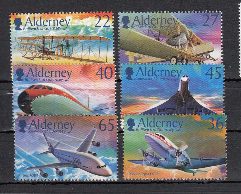 Alderney 2003 - Powered Flight superb Unmounted mint NHM