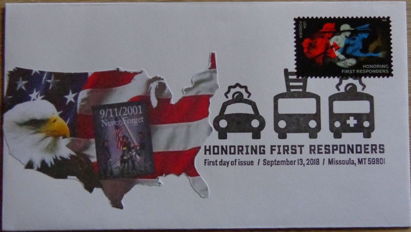 2018  FDC, HONORING FIRST RESPONDERS - MISSOULA, MT.