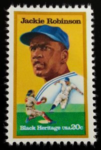 1982 20c Jackie Robinson, Black Heritage, Baseball Scott 2016 Mint F/VF NH