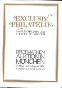 Exclusiv:    Exclusiv Philatelie, Mohrmann und DeHaye Mar...