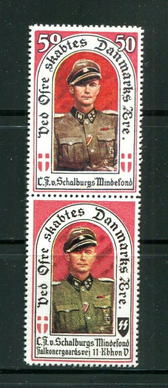 x0469 - DENMARK WW2 Legion in German Army. Replica with Label. Mint MNH