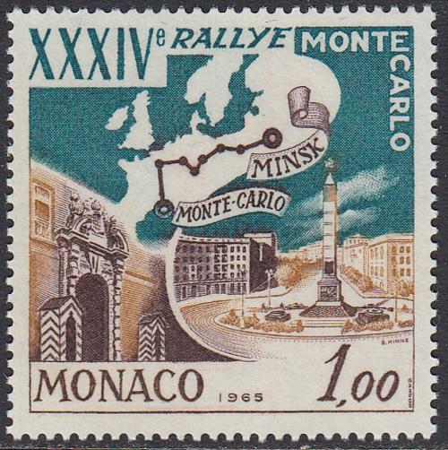 Monaco 600 MNH - Automobile Rally