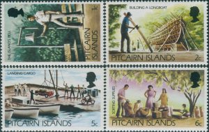 Pitcairn Islands 1977 SG174-177 Bell Longboat Cargo Supplies MNH