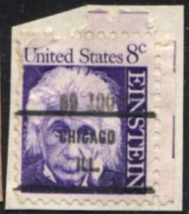 US Stamp #1285x71 - Albert Einstein Prominent American Issue w/ Precancel