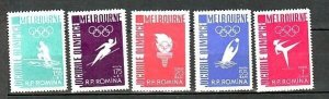 ROMANIA Sc 1116-20 NH issue of 1956 - OLYMPICS