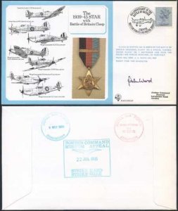 DM10a The 1939 to 1945 Star with Battle of Britain Clasp Signed by J.A. Ward (K)