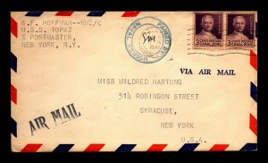 Canal Zone 1942 Navy Censor Cover w/ 2 Page Letter - L32913