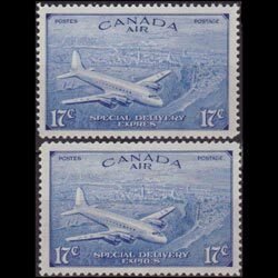 CANADA 1942 - Scott# CE3-4 Mail Plane Set of 2 LH
